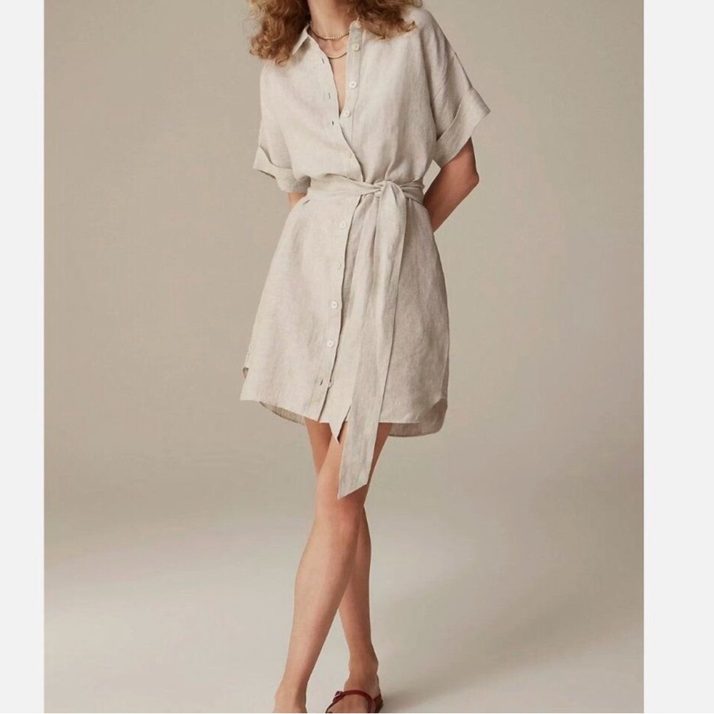 J. Crew Beige Midi Dress